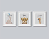 Animal Safari Nursery Prints