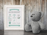 Baby Personalised Print (Dinosaur)