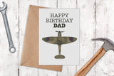Happy Birthday Spitfire Card (Dad/Grandad/Generic)