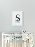 Personalised Baby Dinosaur Print
