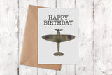 Happy Birthday Spitfire Card (Dad/Grandad/Generic)