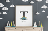Personalised Baby Dinosaur Print