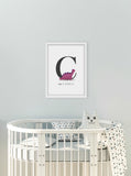 Personalised Baby Dinosaur Print