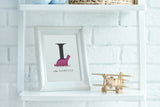 Personalised Baby Dinosaur Print