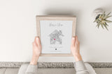 Personalised Home Print, First House, Housewarming Print