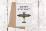 Happy Birthday Spitfire Card (Dad/Grandad/Generic)