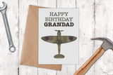 Happy Birthday Spitfire Card (Dad/Grandad/Generic)